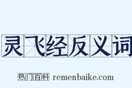 灵飞经反义词是什么意思的图片